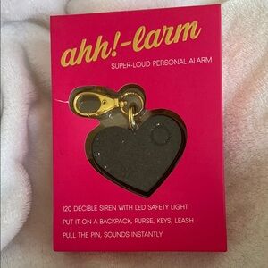 Black Heart Personal Alarm
